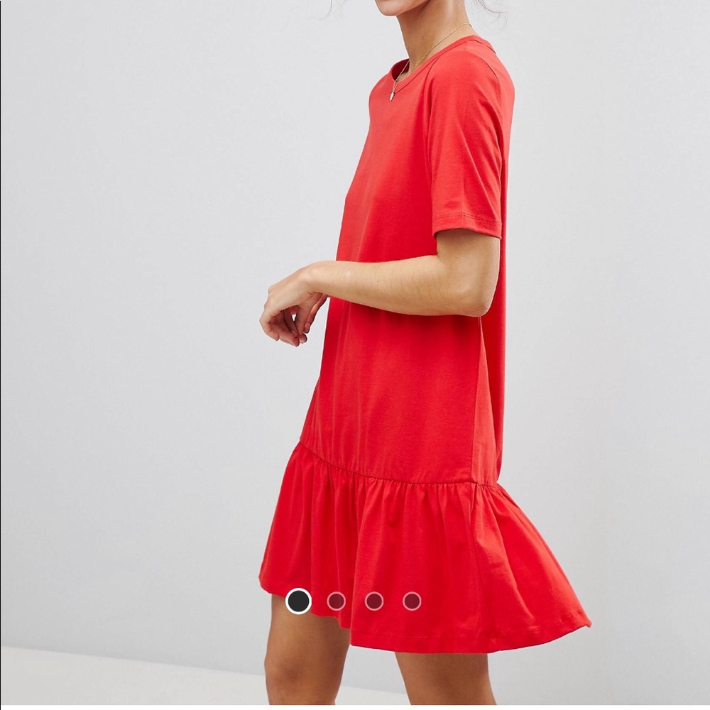 Mini Drop Hem T-Shirt Dress